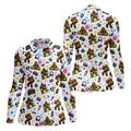 Bigfoot Party Memphis Pattern Retro Golf Shirt, Hawaiian Golf Shirt, Golf Shirt For Women