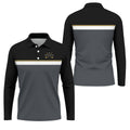 Best Dad By Par Black And Grey Dad Golf Shirt, Father's Day Golf Gift, Polo Shirts For Men