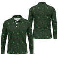 Computer Circuit Board Hawaiian Golf Shirt, Coder Gift Men's Golf Shirt, Polo Shirts For Men