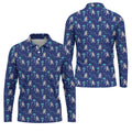 Funny Raccoon Tropical Golf Pattern Polo Shirt, Men's Golf Shirt, Golf Apparel For Men