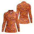 Funny Dirty Orange And Purple Halloween Golf Shirt, Funny Golf Shirts Women, Ladies Golf Shirts