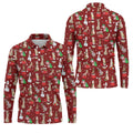 Naughty Santa Hat Christmas Polo Shirts, Unique Gift For Golfer, Polo Shirts For Men, Golf Gift For Men