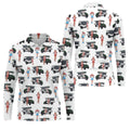 Golf Cart Girls Pattern Golf Polo Shirt, Hawaiian Golf Shirt, Mens Golf Apparel