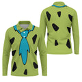 Green Stone Age Costume Hawaiian Golf Shirt, Mens Golf Polo, Golf Shirts For Men