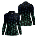 Celestial Moth Hawaiian Golf Shirt, Retro Golf Shirt, Halloween Golf Shirt, Women's Golf Tops