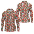 Fun Christmas Colorful Shirts For Men, Naughty Christmas Golf Shirt, Polo Shirts For Men, Golfing Apparel