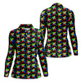 It's Okay To Be Different Autism Puzzle Women's Golf Tops, Autism Awareness Colors Ladies Golf Polos