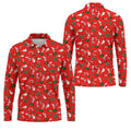 Funny Christmas Golf Tops For Men, Funny Dirty Red Golf Shirt, Christmas Golf Shirt, Golfing Apparel