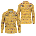 Funny Adult Party Bottle Pattern Golf Shirt, Polo Shirts For Men, Mens Golf Apparel