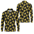 Banana Duck Hawaiian Golf Shirt, Men's Funny Golf Shirts, Polo Shirts For Men