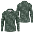 Naughty Position Dark Green Fun Golf Shirts For Men, Valentines Golf Gift, Polo Shirts For Men, Golf Gift For Men