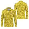 I Don't Give A Duck Yellow Rubber Duck Hawaiian Golf Shirt, Men's Funny Golf Shirts