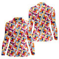 Funny Adult Retro Checkered Novelty Golf Shirt, Golf Tops For Women, Ladies Golf Top