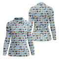 Run For The Roses Horse Ride Racing Women's Golf Tops, Ladies Golf Shirts, Golf Shirt For Women