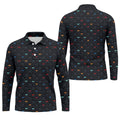Funny Colorful Panty Butt Pattern Golf Polo Shirt, Printed Golf Shirts, Men's Golf Shirt