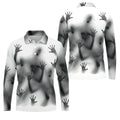 Haunted Shadow Silhouette Golf Polo Shirt, Men's Golf Shirts, Hawaiian Golf Shirt