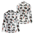 Golf Cart Girls Pattern Golf Polo Shirt, Ladies Golf Shirt, Women's Golf Apparel