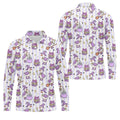 Halloween Witch Goose Purple Pastel Fun Golf Shirts For Men, Polo Shirts For Men, Golfing Apparel