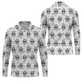 Sugar Skull Paisley Pattern Golf Polo Shirt, Hawaiian Golf Shirt, Golf Polo Shirts For Men