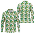 Mini Golf Course Seamless Pattern Men's Golf Polo Shirts, Performance Golf Polos, Golf Shirts For Men