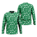 Golf Items Seamless Pattern St. Patrick’s Day Shamrock Golf Shirt, Polo Shirts For Men, Golf Shirts For Men