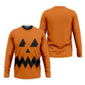 Halloween Jack O Lantern Golf Shirt, Men's Golf Shirt, Hawaiian Golf Shirt