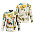 Atomic Cocktail Lounge Retro Hawaiian Golf Shirt, Men's Golf Shirt, Polo Shirts For Men