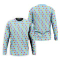 Colorful Popsicle Summer Pattern Golf Shirt, Mens Golf Polo, Printed Golf Shirts