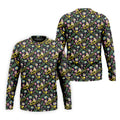 Trombones Floral Tropical Vibe Golf Tops For Men, Polo Shirts For Men, Golf Shirts For Men