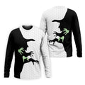 Halloween Wicked Witch Shadow Golf Shirt, Men's Golf Shirt, Hawaiian Golf Shirt