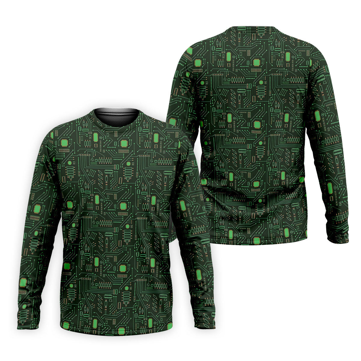 Computer Circuit Board Hawaiian Golf Shirt, Coder Gift Men's Golf Shirt, Polo Shirts For Men