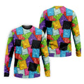Funny Condom Wrapper Pattern Golf Polo Shirt, Men's Golf Shirts, Novelty Golf Apparel For Men
