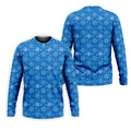 Dirty Funny Adult Humor Snowflakes Blue Golf Shirt, Fun Men's Golf Polos, Christmas Golf Shirt, Polo Shirts For Men