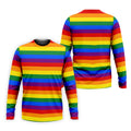 LGBT Rainbow Flag Golf Tops For Men, Pride Month Celebrate Golf Shirts For Men