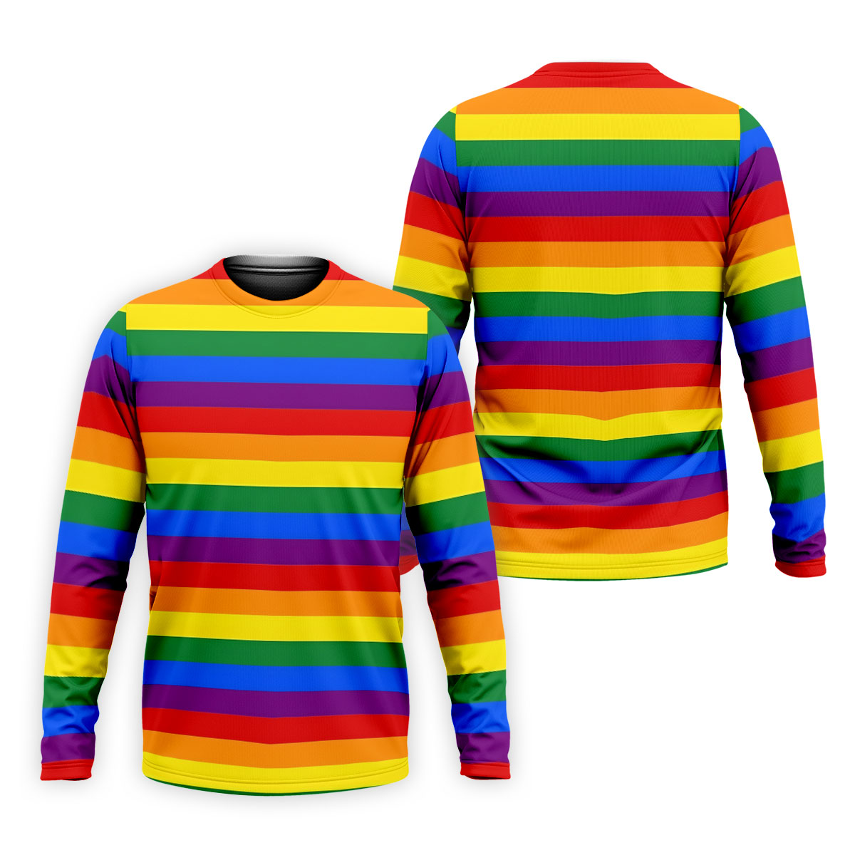 LGBT Rainbow Flag Golf Tops For Men, Pride Month Celebrate Golf Shirts For Men