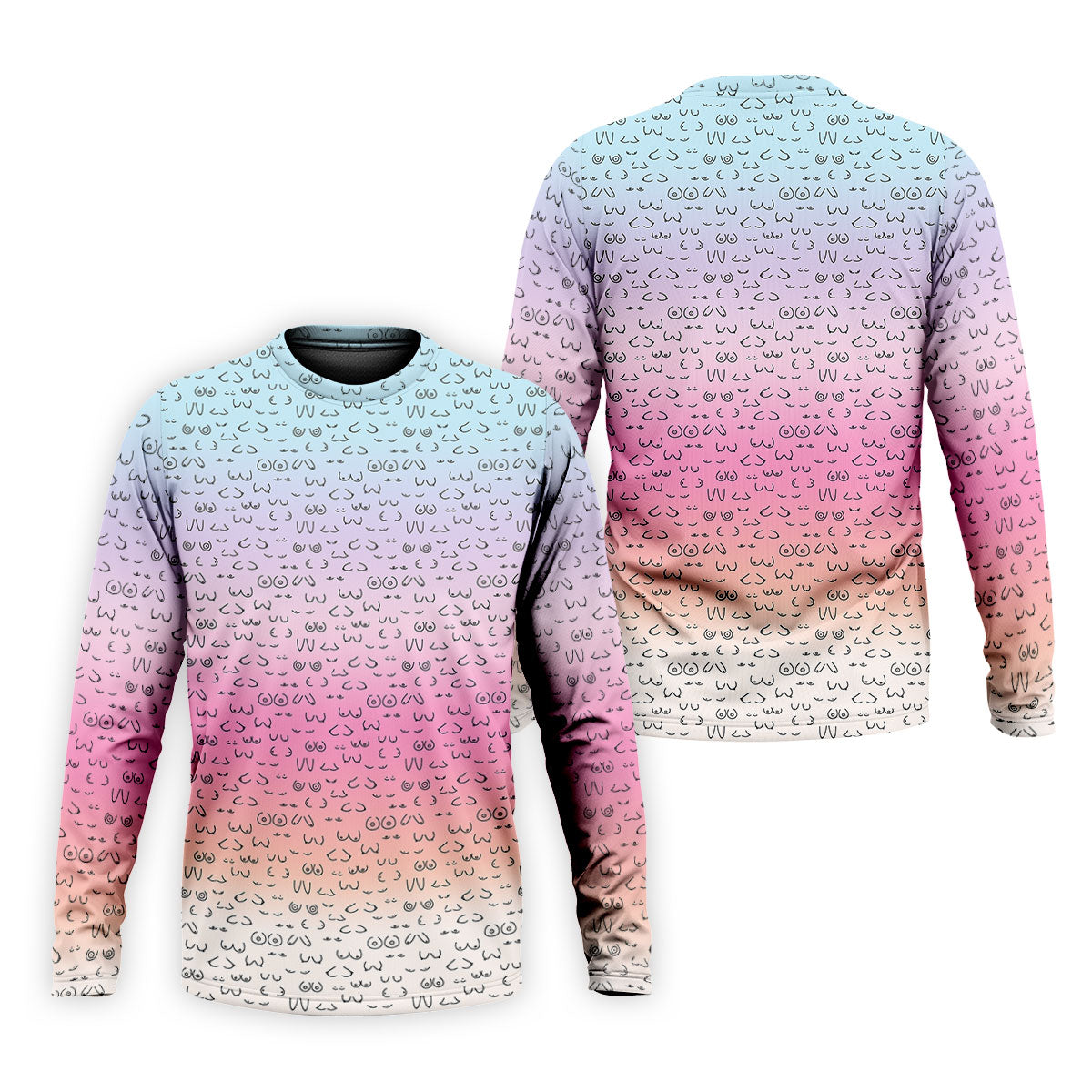 Funny Adult Humor Ombre Golf Shirt, Fun Men's Golf Polos, Polo Shirts For Men, Golf Gift For Him