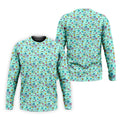 90s Dice Memphis Style Light Mint Green Cute Golf Shirt, Polo Shirts For Men, Golf Shirts For Men