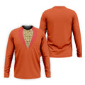 Orange Blue Tuxedo Men's Funny Golf Shirts, Father's Day Golf Shirt, Golf Gift For Dad