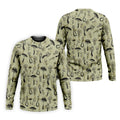Mushroom Pattern Hand-drawn Art Hawaiian Golf Shirt, Men's Golf Shirt, Polo Shirts For Men