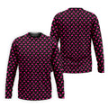 The Pink Taco Seamless Pattern Black Golf Shirt, Golf Tops For Men, Tacos Lover Golf Gift For Men