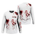 I'm Fine Bloody Halloween Golf Polo Shirt, Golf Polo Shirts For Men, Printed Golf Shirts