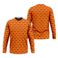 Spooky Bats Orange Halloween Golf Shirt, Polo Shirts For Men, Golf Gift For Men, Golfing Apparel