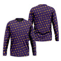 Purple Gravestone Bat Halloween Pattern Polo Shirt, Golf Shirts For Men, Mens Polo Shirts