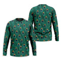 Peacock Feather Pattern Hawaiian Golf Shirt, Hawaiian Golf Shirt, Mens Golf Shirts, Golf Apparel For Men