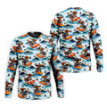 Funny Dachshund Surfing Beach Hawaiian Golf Shirt, Summer Vibe Golf Shirts For Men