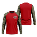 RED Friday Untill They Get Home Red Camo Golf Shirt, Veteran Memorial 250 Years Polo Shirts For Men