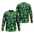 UFO and Alien Tropical Forest Hawaiian Golf Polo, Golf Tops For Men, Golfing Apparel