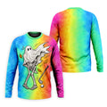 Windy Skeleton Ghost Golf Polo Shirt, Halloween Shirts For Men, Golf Polo Shirts For Men
