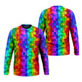 Rainbow Cube 3D Effect LGBT Support Golf Tops For Men, Gay Pride Month Celebrate Golf Shirts For Men