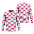 The Pink Taco Seamless Pattern White Golf Shirt, Golf Tops For Men, Tacos Lover Golf Gift For Men